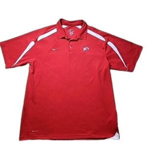 Nike Dri Fit Polo University Of Richmond Spiders Short Sleeve Men's Size Large